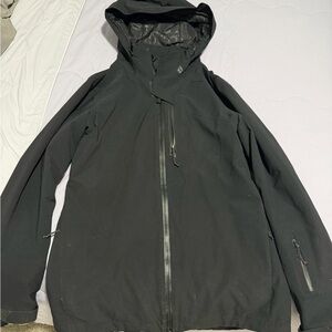 Volcom Men's Black Raincoat with Hood